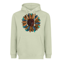 Matcha fall tooled lather leopard Heavyweight Hoodie - RanaPortraitStore