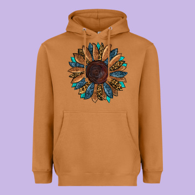 Fall Tooled Lather Leopard Heavyweight Hoodie Designed By Ranaportraitstore