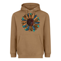 Toasted Coconut fall tooled lather leopard Heavyweight Hoodie - RanaPortraitStore