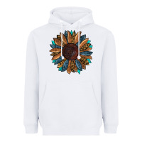 White fall tooled lather leopard Heavyweight Hoodie - RanaPortraitStore