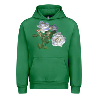 Emerald white dawn rose Urban Hoodie - LillyAllenDesigns