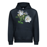 Navy white dawn rose Urban Hoodie - LillyAllenDesigns