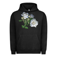 Pigment Black white dawn rose Urban Hoodie - LillyAllenDesigns