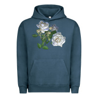 Pigment Midnight Navy white dawn rose Urban Hoodie - LillyAllenDesigns