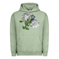 Pigment Oil Green white dawn rose Urban Hoodie - LillyAllenDesigns