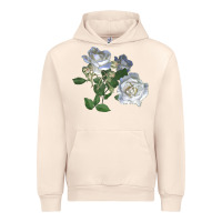 Sandshell white dawn rose Urban Hoodie - LillyAllenDesigns