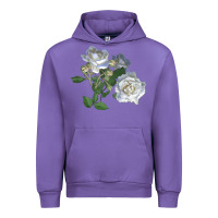 Tulip white dawn rose Urban Hoodie - LillyAllenDesigns
