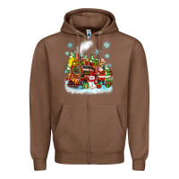 Chestnut christmas polar express santa Zipper Hoodie - Zillion Design Studio