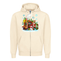 Sandshell christmas polar express santa Zipper Hoodie - Zillion Design Studio