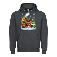 Smoke christmas polar express santa Zipper Hoodie - Zillion Design Studio