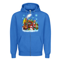True Royal christmas polar express santa Zipper Hoodie - Zillion Design Studio