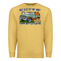 Antique Gold Get Out Of My Way It's Pumpkin Spice Season Premium Sweatshirt - CowhideDigitalArt