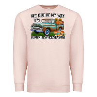 Pale Pink Get Out Of My Way It's Pumpkin Spice Season Premium Sweatshirt - CowhideDigitalArt