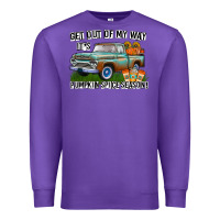 Purple Get Out Of My Way It's Pumpkin Spice Season Premium Sweatshirt - CowhideDigitalArt