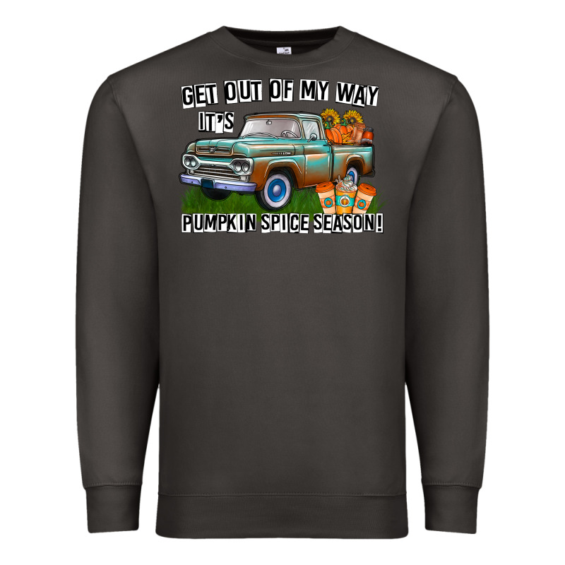 Get Out Of My Way It's Pumpkin Spice Season Premium Sweatshirt by CowhideDigitalArt | Teevron