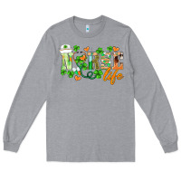 Heather Grey st.patricks nurse life Long Sleeve Tee - BarkalooDesign