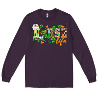 Plum st.patricks nurse life Long Sleeve Tee - BarkalooDesign