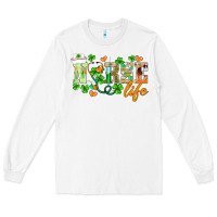 White st.patricks nurse life Long Sleeve Tee - BarkalooDesign
