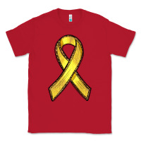 Red Gold Cancer ribbon Classic Tee - RanaPortraitStore