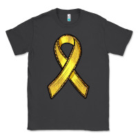 Smoke Gold Cancer ribbon Classic Tee - RanaPortraitStore