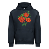 Navy tithonia fiesta del sol sunflower Urban Hoodie - LillyAllenDesigns