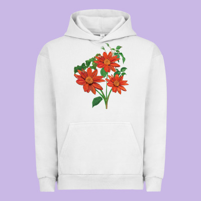 Tithonia Fiesta Del Sol Sunflower Urban Hoodie Designed By Lillyallendesigns