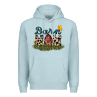 Blue Mist barn mom sunflower Premium Hoodie - NancyCooperArtShop