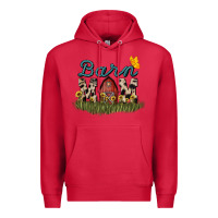 Cardinal barn mom sunflower Premium Hoodie - NancyCooperArtShop