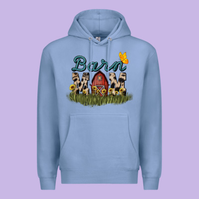 Barn Mom Sunflower Premium Hoodie Designed By Nancycooperartshop