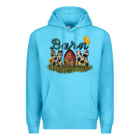 Ocean Blue barn mom sunflower Premium Hoodie - NancyCooperArtShop