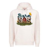 Pale Pink barn mom sunflower Premium Hoodie - NancyCooperArtShop