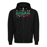 Black surgical tech Zipper Hoodie - texasbilliewilder