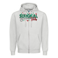 Dove Grey surgical tech Zipper Hoodie - texasbilliewilder
