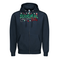 Navy surgical tech Zipper Hoodie - texasbilliewilder