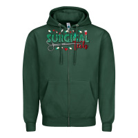 Sports Green surgical tech Zipper Hoodie - texasbilliewilder