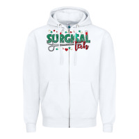 White surgical tech Zipper Hoodie - texasbilliewilder