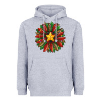 Heather Grey christmas sunflower Heavyweight Hoodie - RanaPortraitStore