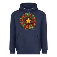 Navy christmas sunflower Heavyweight Hoodie - RanaPortraitStore