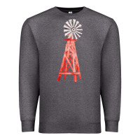 Charcoal Heather windmill fa element Premium Sweatshirt - FaDigitalArtStudio