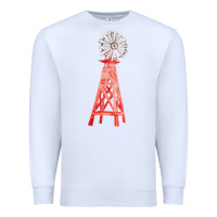 White windmill fa element Premium Sweatshirt - FaDigitalArtStudio