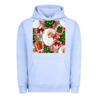 Pigment Grape Ice Christmas Santa Claus and gift box Urban Hoodie - NancyCooperArtShop
