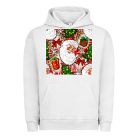 Pigment Lunar Rock Christmas Santa Claus and gift box Urban Hoodie - NancyCooperArtShop