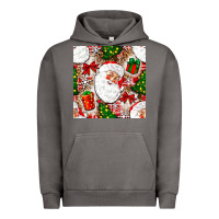 Pigment Tornado Christmas Santa Claus and gift box Urban Hoodie - NancyCooperArtShop