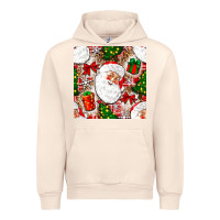 Sandshell Christmas Santa Claus and gift box Urban Hoodie - NancyCooperArtShop