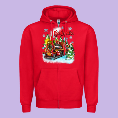 Christmas Polar Express Believe Zipper Hoodie Designed By Zillion Design Studio