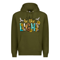 Army Green be the light Premium Hoodie - NancyCooperArtShop