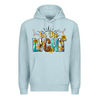 Blue Mist be the light Premium Hoodie - NancyCooperArtShop