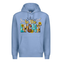 Colony Blue be the light Premium Hoodie - NancyCooperArtShop