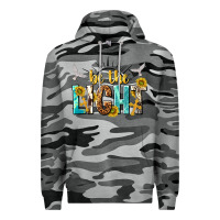 Slate Camo be the light Premium Hoodie - NancyCooperArtShop