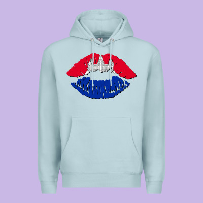 Cambodian Flag Lips Premium Hoodie Designed By Adodesignshop
